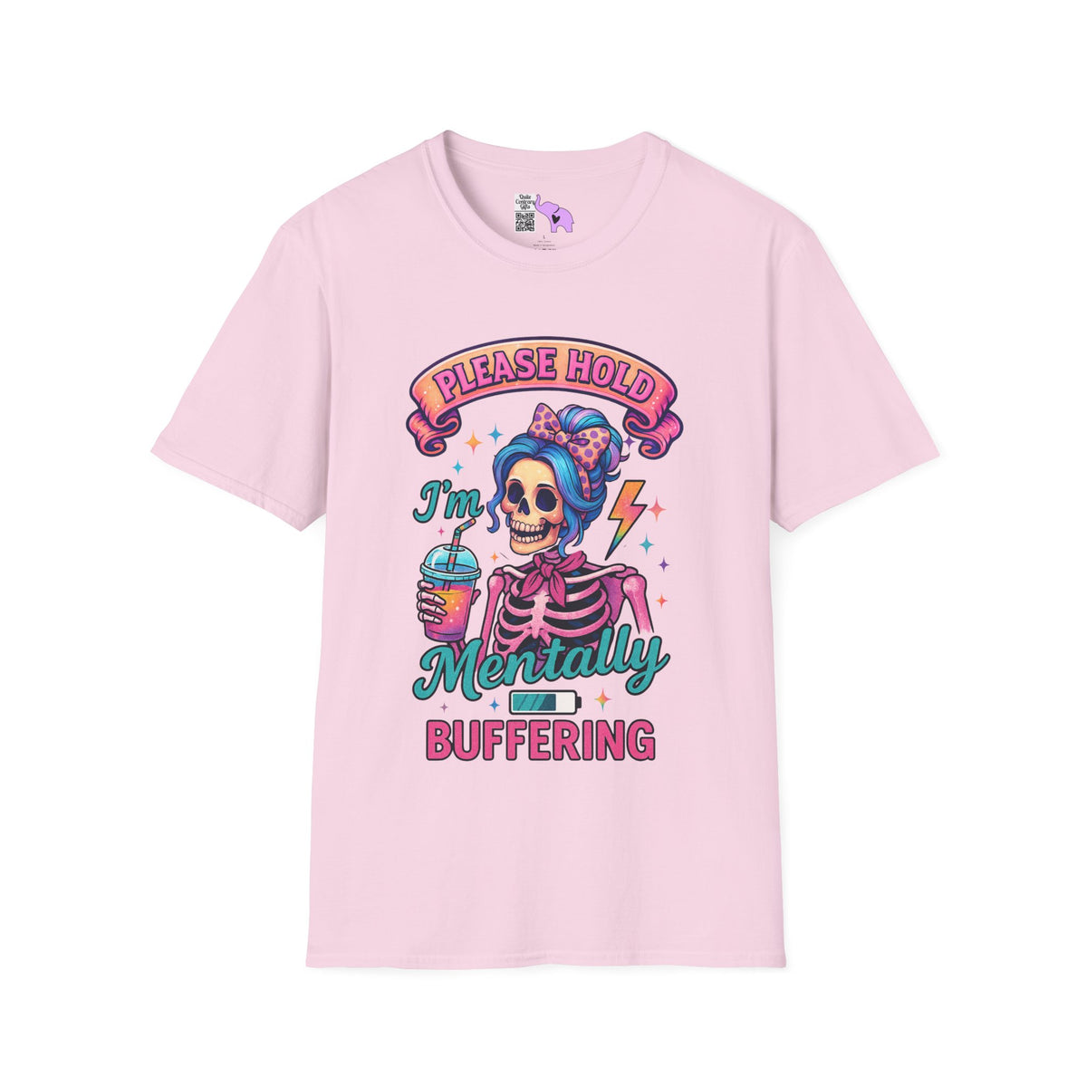 Please Hold I'm Mentally Buffering Adult T-shirt