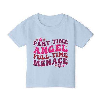 Part Time Angel Full Time Menace  Heavy Cotton™ Toddler T-shirt