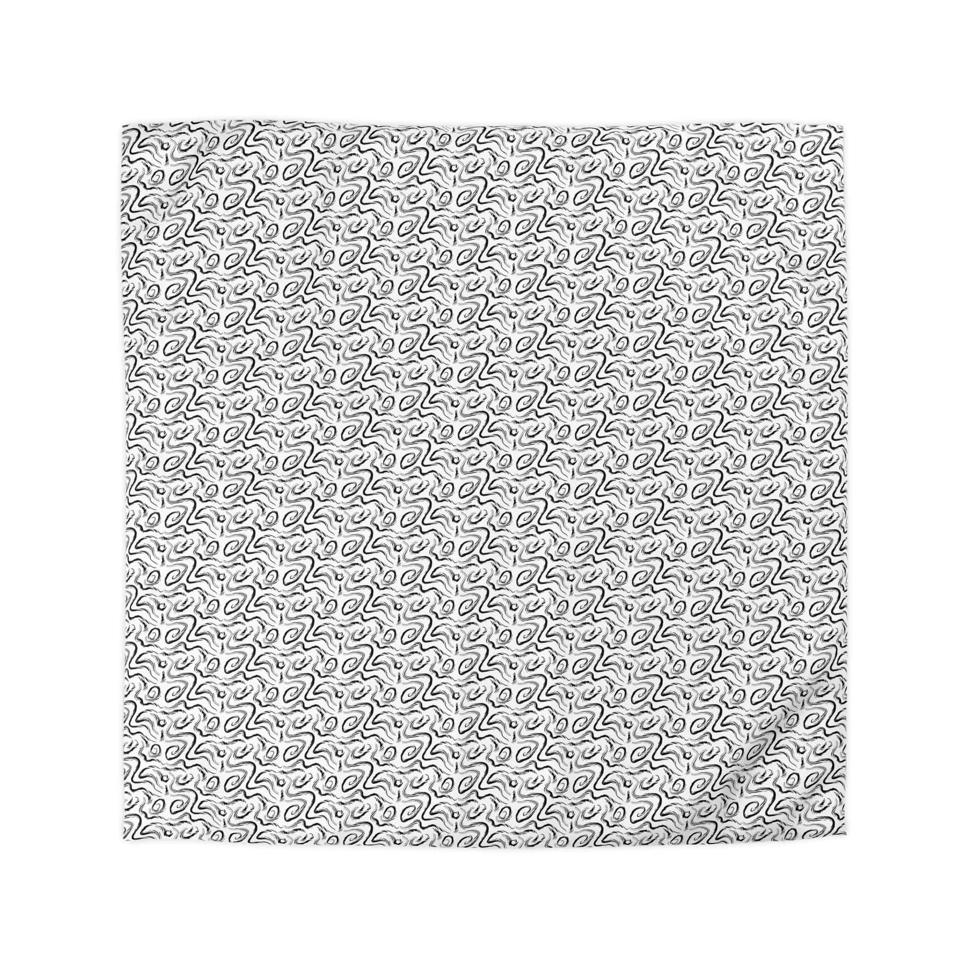 Grunge Scribbles Microfiber Duvet Cover