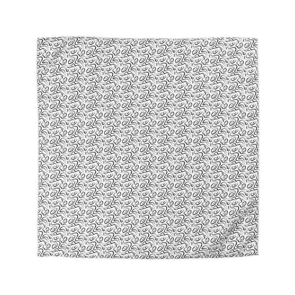 Grunge Scribbles Microfiber Duvet Cover