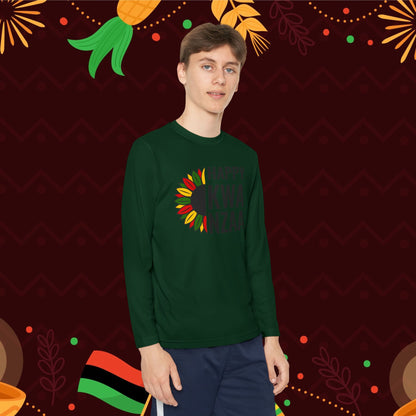 Happy Kwanzaa (Sunflower) Youth Long Sleeve Tee