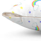 Rainbow Smiles & Stars Throw Pillow
