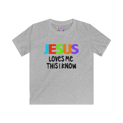 Jesus Loves Me This I Know Youth Softstyle Tee