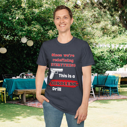 2A Redefining Gun as a Cordless Drill Adult T-shirt