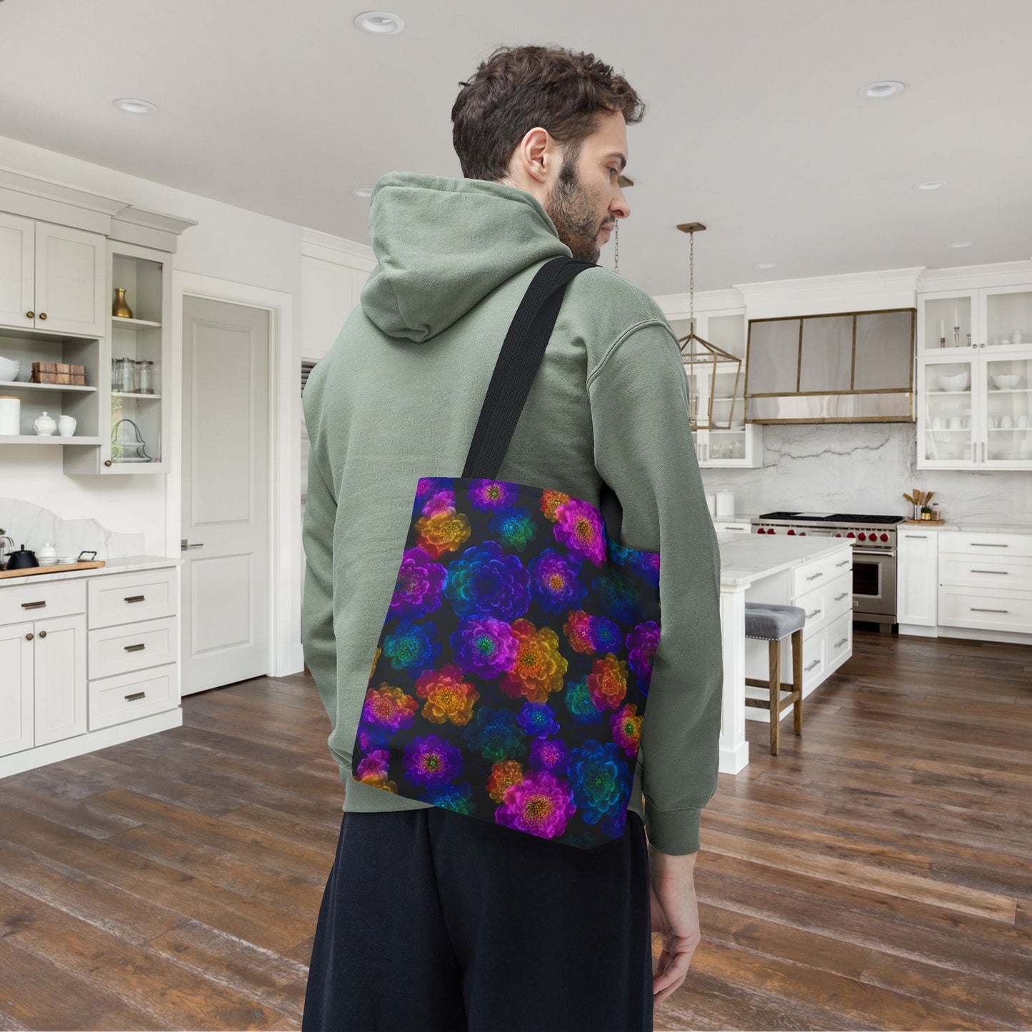 Luminous Carnations Canvas Tote Bag