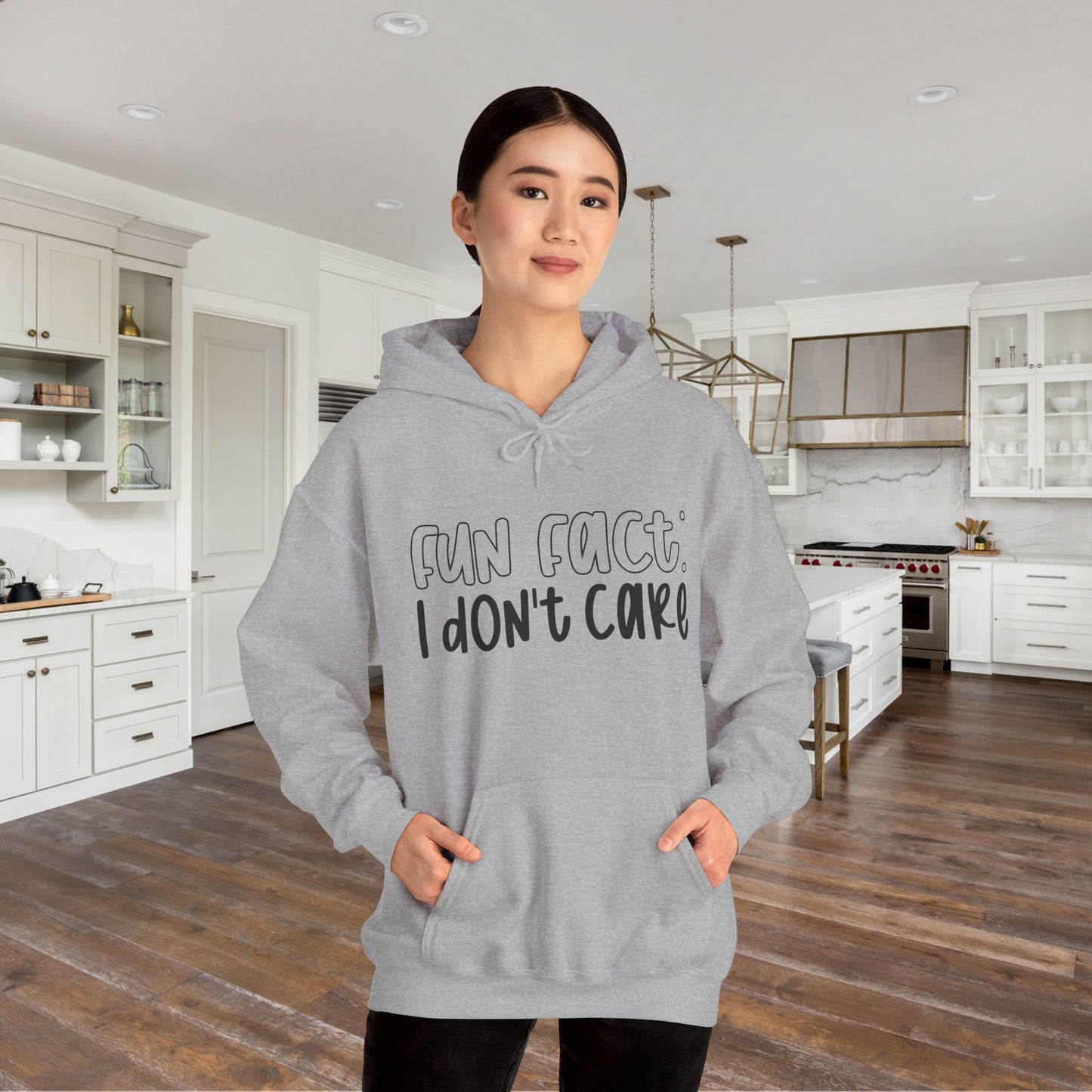 Fun Fact I Don't Care Adult Heavy Blend™ Hoodie