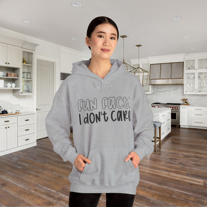 Fun Fact I Don't Care Adult Heavy Blend™ Hoodie