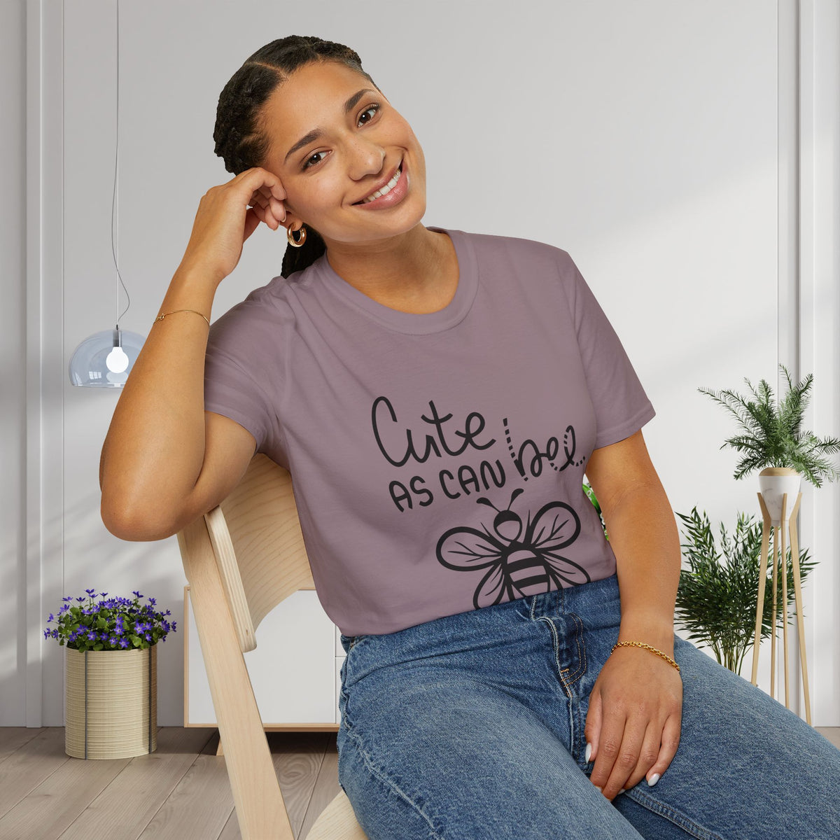 Cute As Can Bee Adult T-shirt