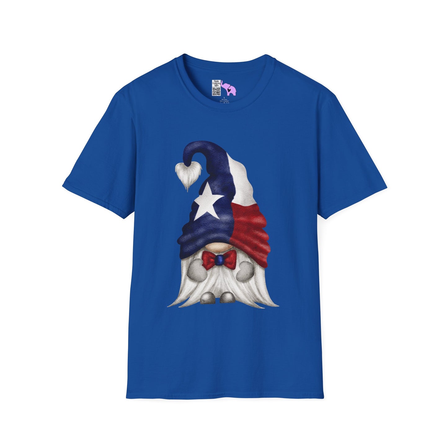 Texas Bowtie Gnome Adult T-shirt