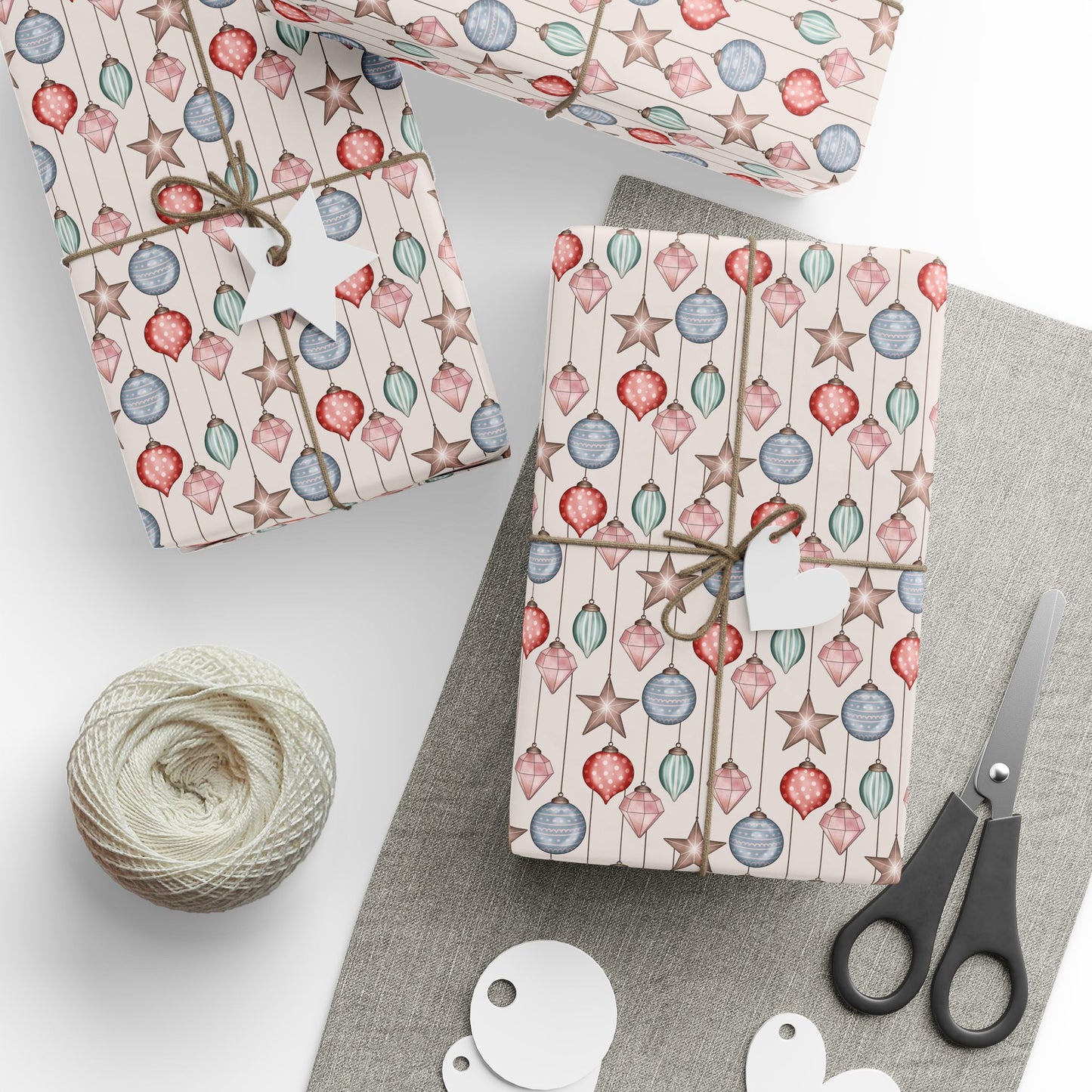 Christmas Baubles Wrapping Paper