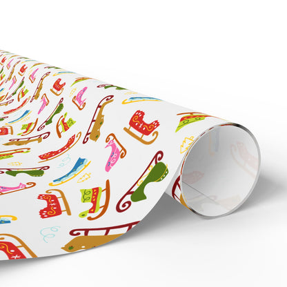 Sleigh Ride Spectacle Wrapping Paper