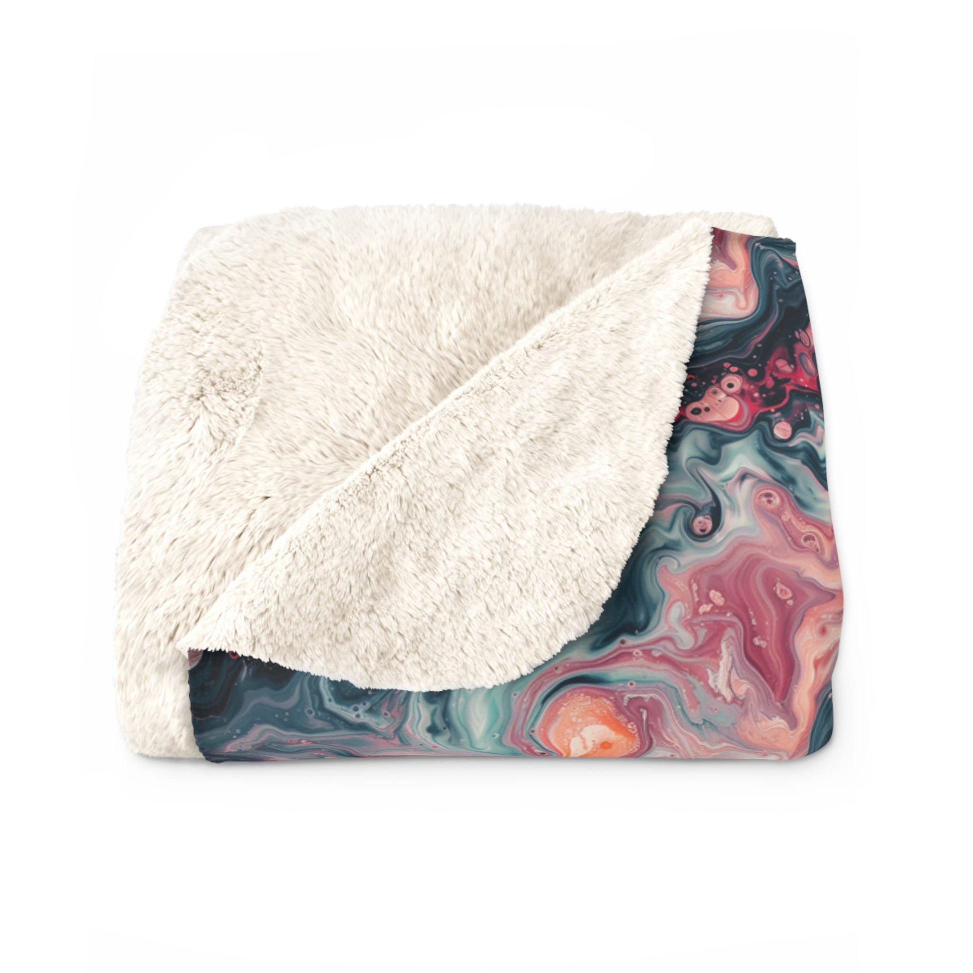 Pink Venom Marble Fleece Blanket