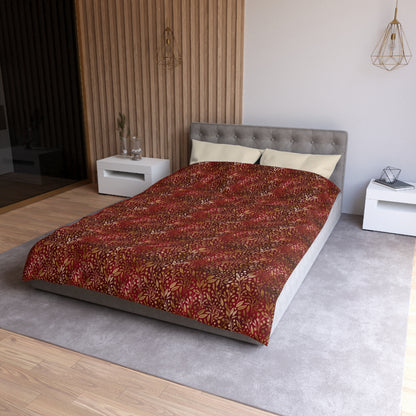 Royal Ember Blossoms Duvet Bedding Set