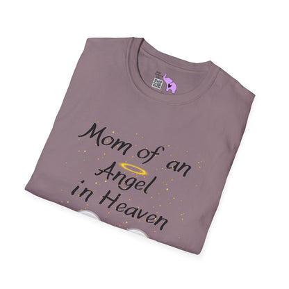 Mom of an Angel in Heaven Adult T-shirt