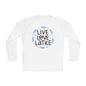 Hanukkah Live Love Latke Adult Long Sleeve Tee