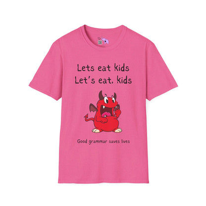 Lets Eat Kids Good Grammar Saves Lives Adult T-shirt