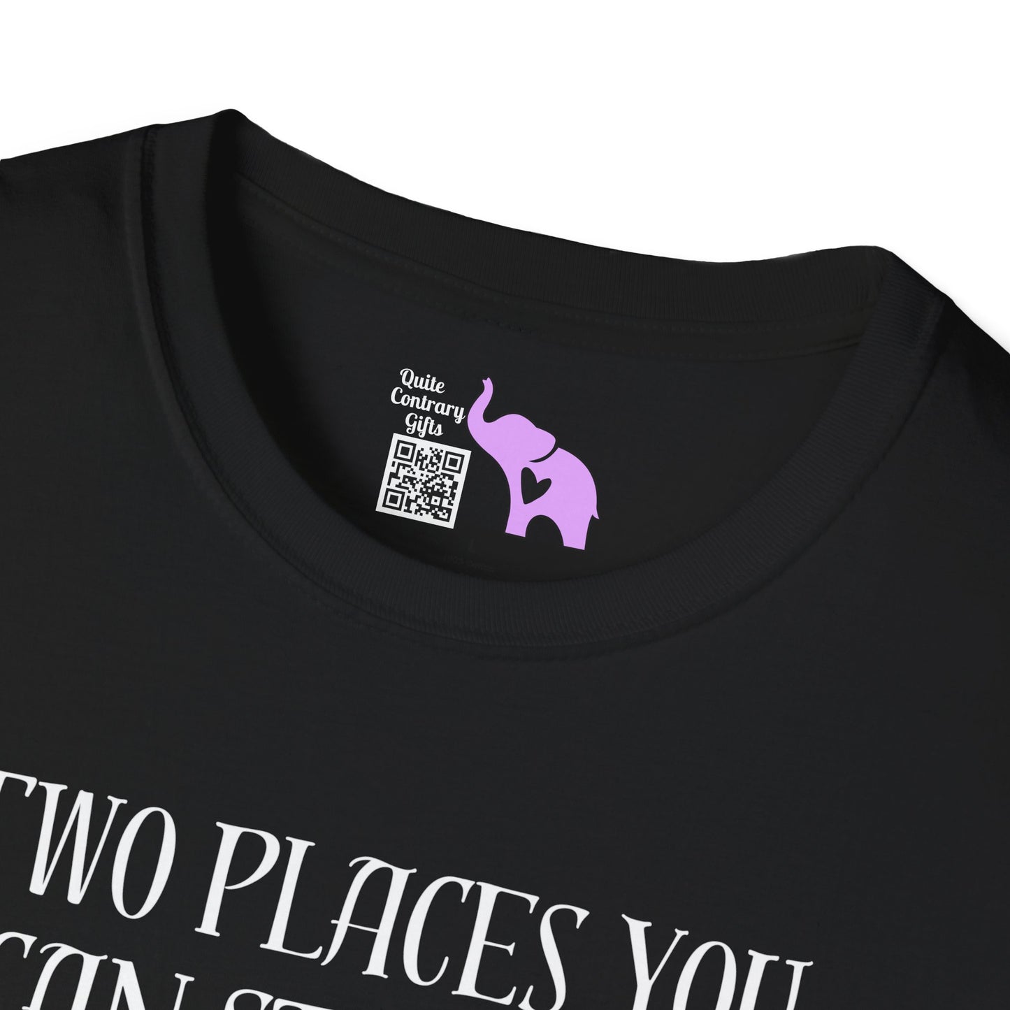 2 Places You Can Stay For Free: Your Lane & Out of My Business Adult T-shirt