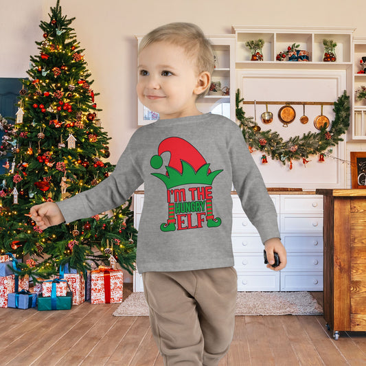 I'm The Hungry Elf Toddler Long Sleeve Tee