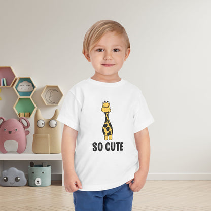 So Cute (Giraffe) Toddler Tee