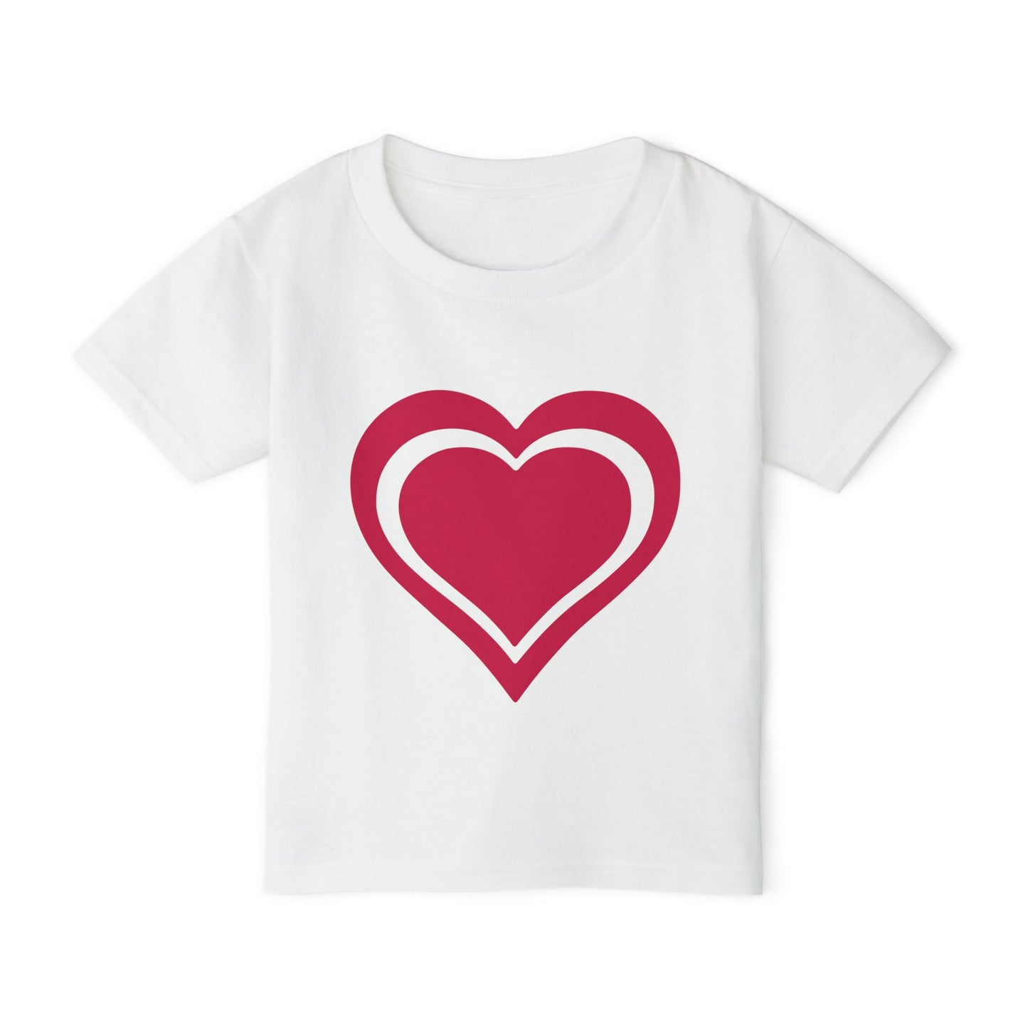 Outline Heart Heavy Cotton™ Toddler T-shirt