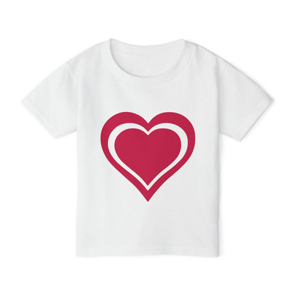 Outline Heart Heavy Cotton™ Toddler T-shirt