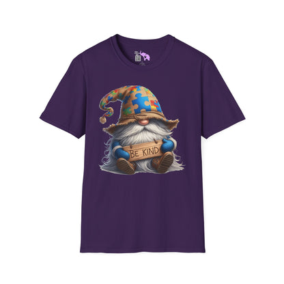 Be Kind Autism Awarness Gnome Adult T-shirt