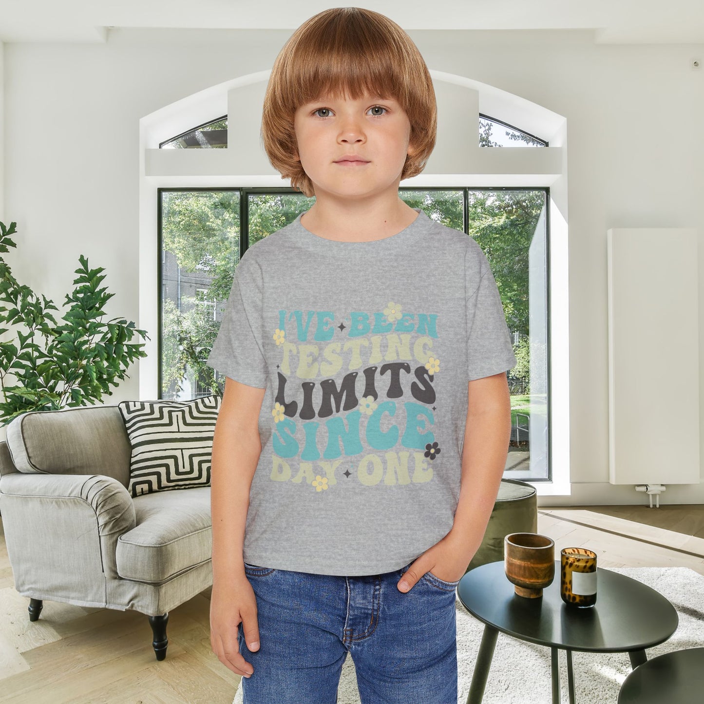 I've Been Testing Limits Since Day One Heavy Cotton™ Toddler T-shirt