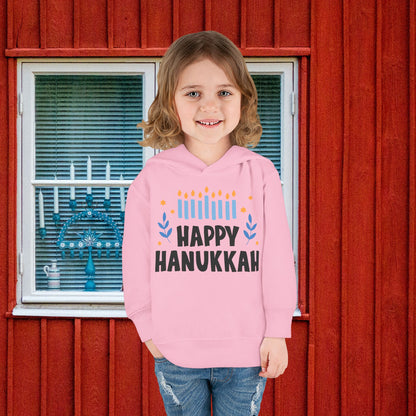 Happy Hanukkah 5 Toddler Pullover Fleece Hoodie
