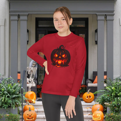 ""Inferno Jack-O’-Lantern Youth Long Sleeve Tee