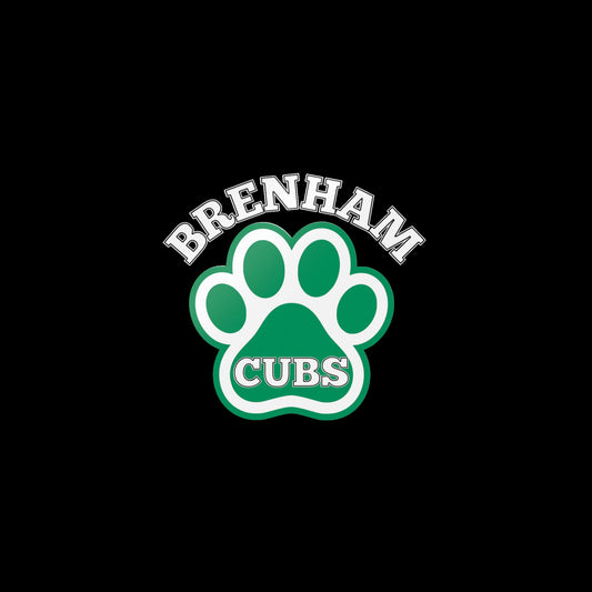 Brenham Paw Pride, White Decal