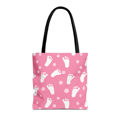 Baby Steps in Pink Canvas Tote Bag
