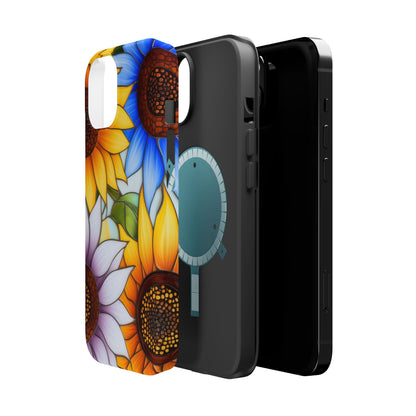 Colorful Sunflowers MagSafe® Compatible Tough Case for iPhone
