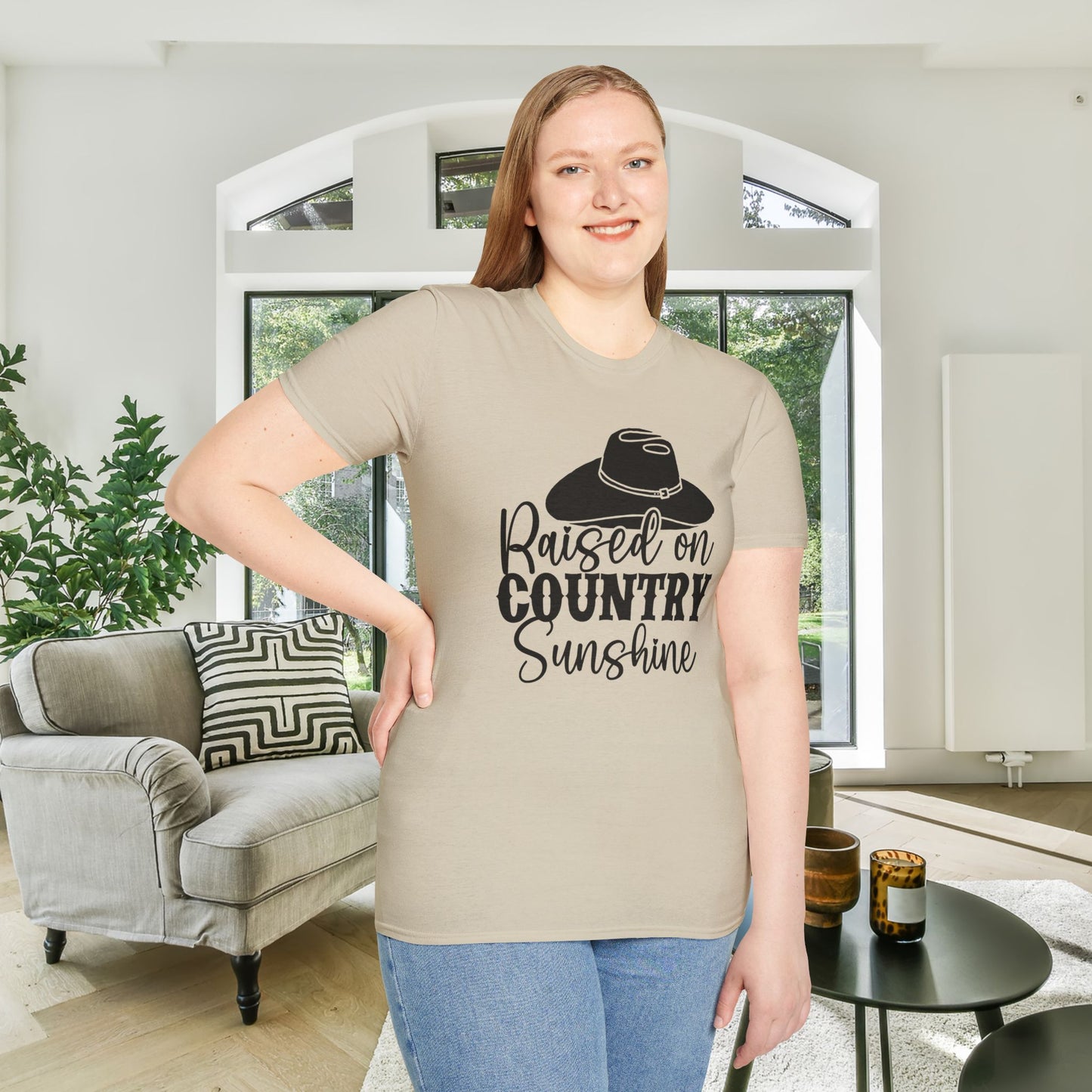 Raised On Country Sunshine Adult T-shirt