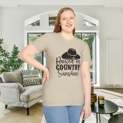 Raised On Country Sunshine Adult T-shirt
