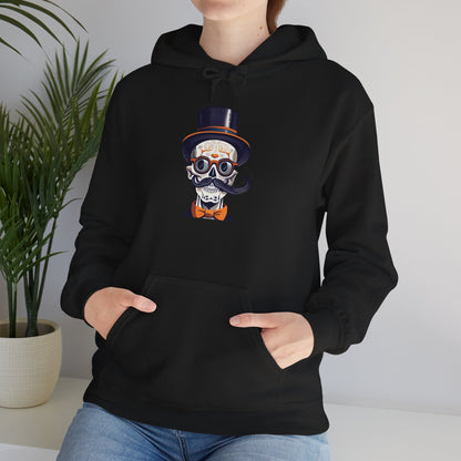 Top Hat & Mustache Skull Heavy Blend™ Hooded Sweatshirt