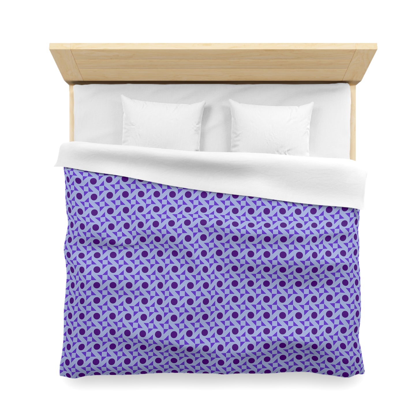 Violet Pinwheels Microfiber Duvet Cover