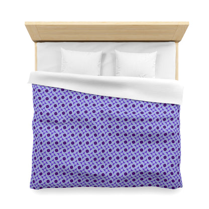 Violet Pinwheels Microfiber Duvet Cover
