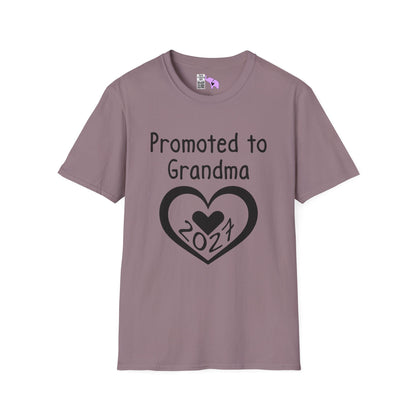 Promoted To Grandma 2027 Adult T-shirt