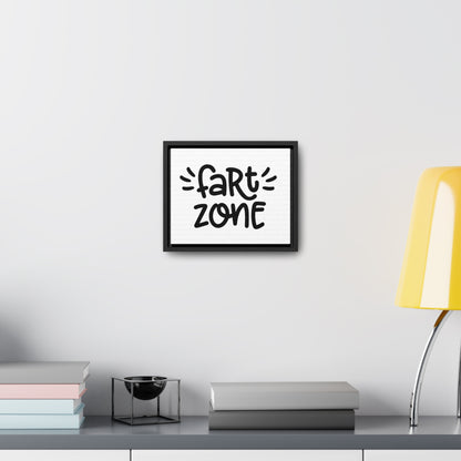 Fart Zone Canvas Wraps, Horizontal Frame