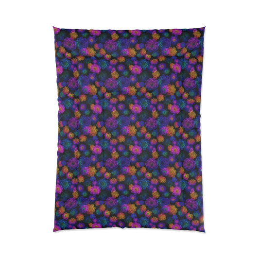 Luminous Carnations Comforter