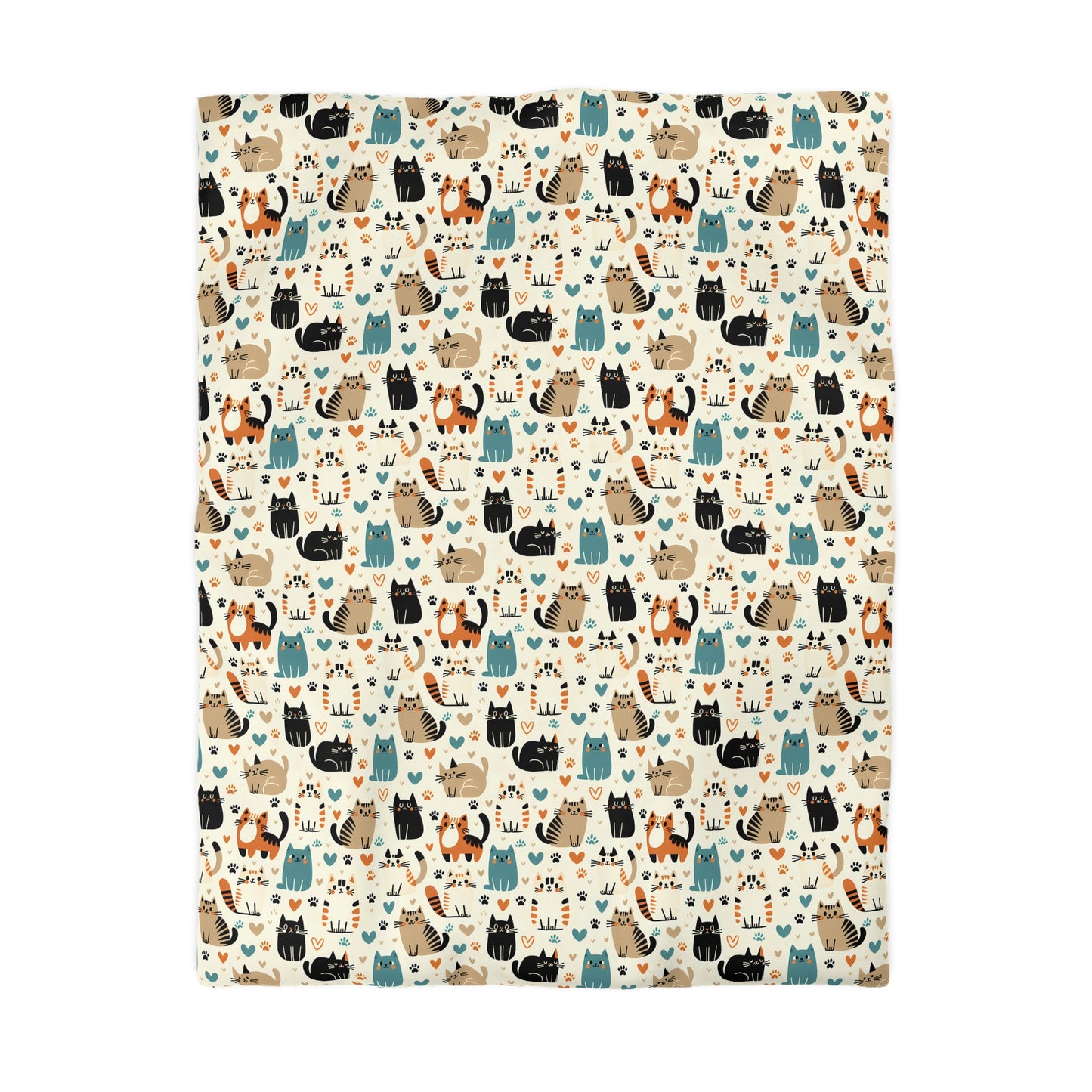Whiskered Wonders Duvet Bedding Set