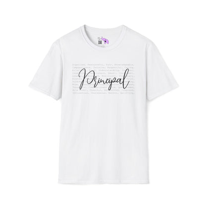 Principal (Descriptive Words) Adult T-shirt