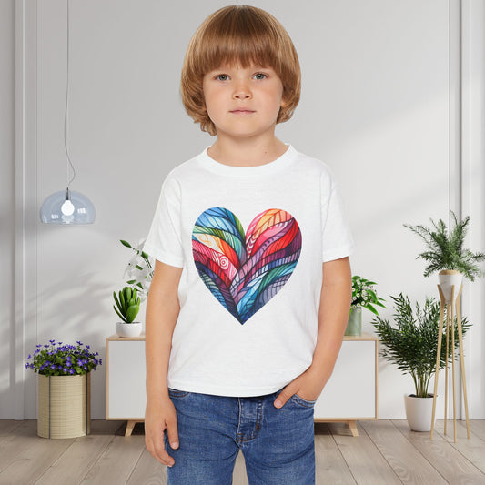 Heart of Many Colors Heavy Cotton™ Toddler T-shirt
