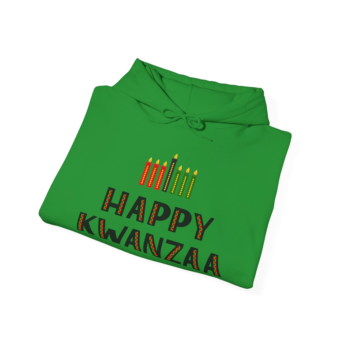 Happy Kwanzaa (Kinara) Adult Heavy Blend™ Hoodie