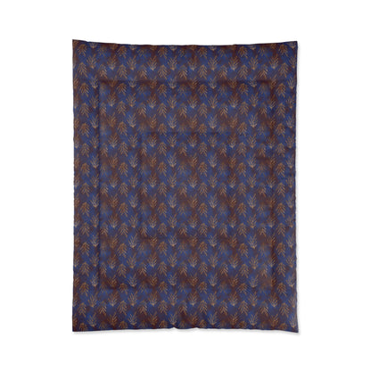 Midnight Gilded Leaves Basic Bedding Set