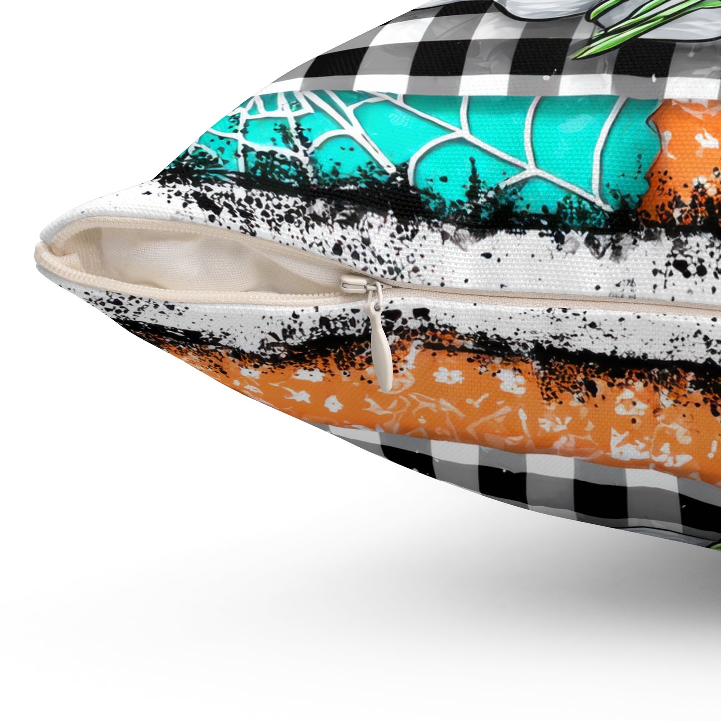 Patchwork Phantom Throw Pillow