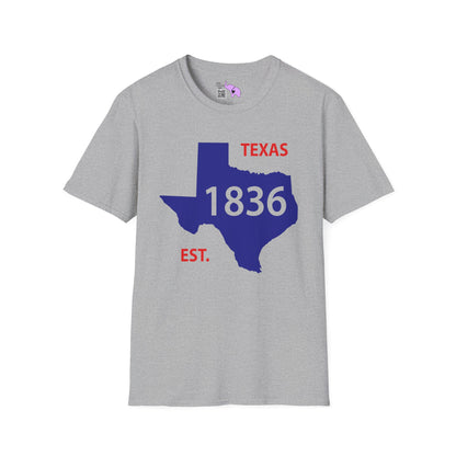 Texas Est. 1836 Adult T-shirt