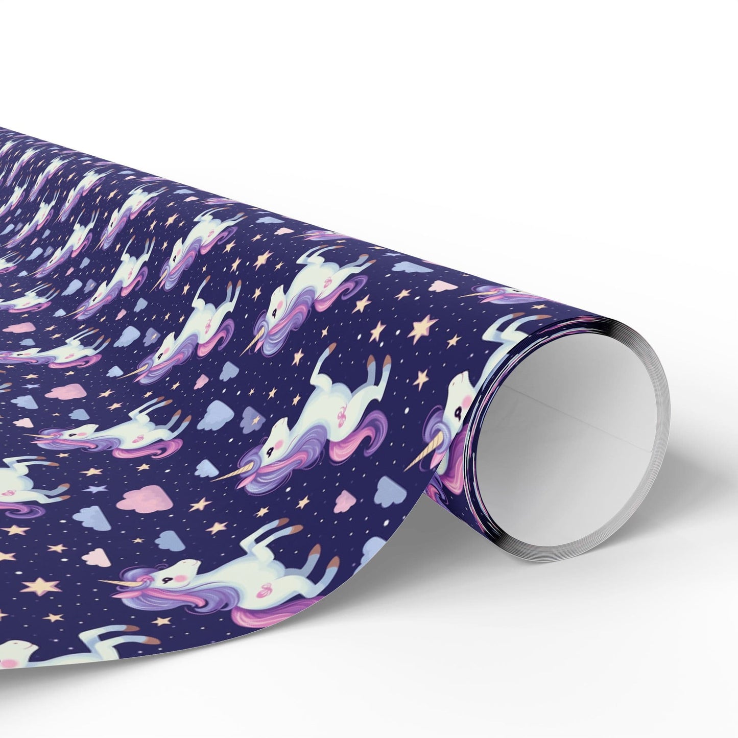 Starlight Unicorn Parade Wrapping Paper