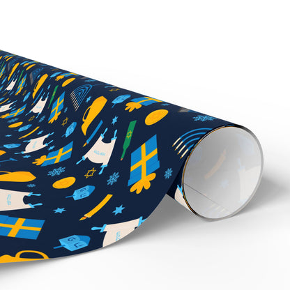 Bright Traditions Hanukkah Wrapping Paper