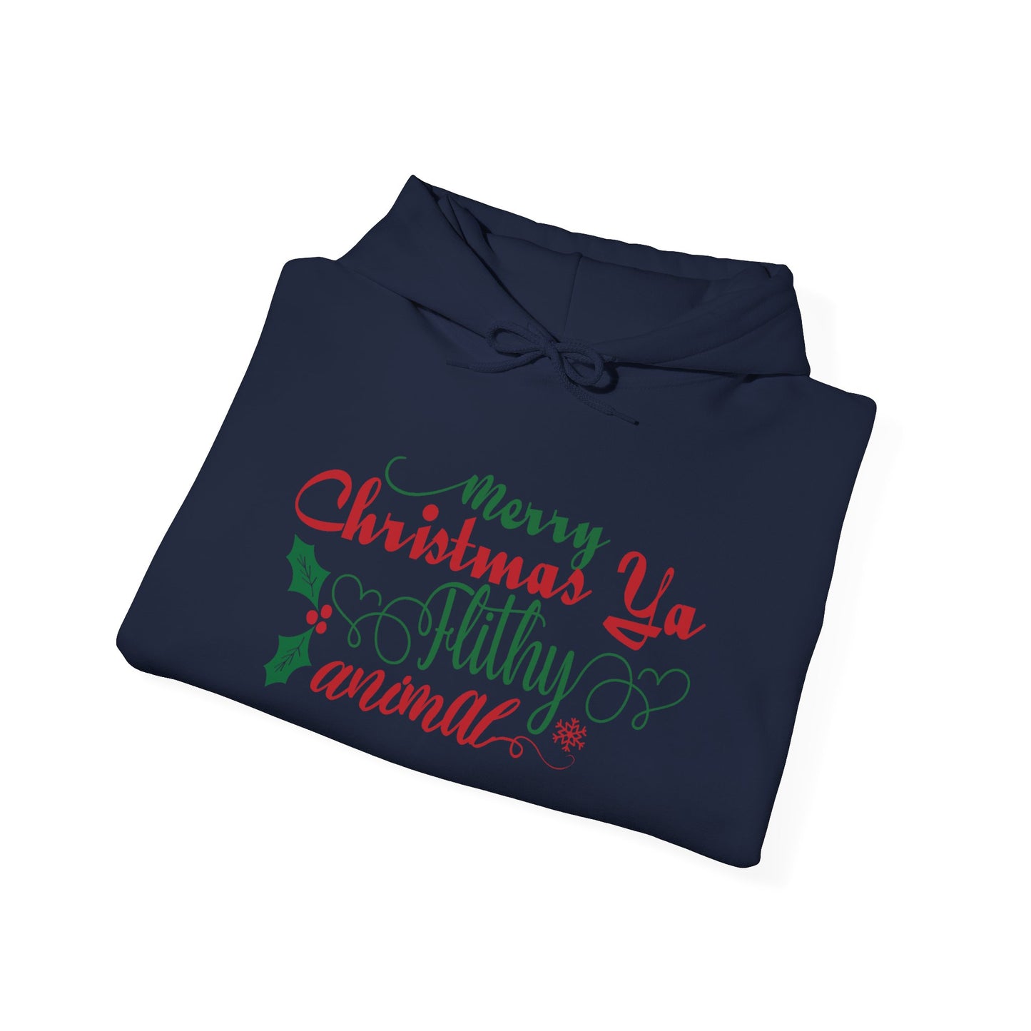 Merry Christmas Ya Filthy Animal Heavy Blend™ Hooded Sweatshirt